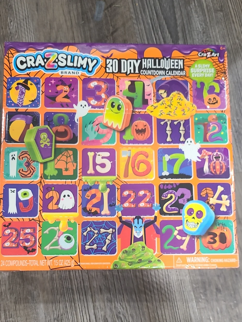 Cra-Z-Slimy 30 Days of Halloween Fun Countdown Calendar